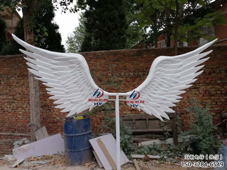 鳥翅雕塑標準，廣場雕塑，不銹鋼鳥翅雕塑供給