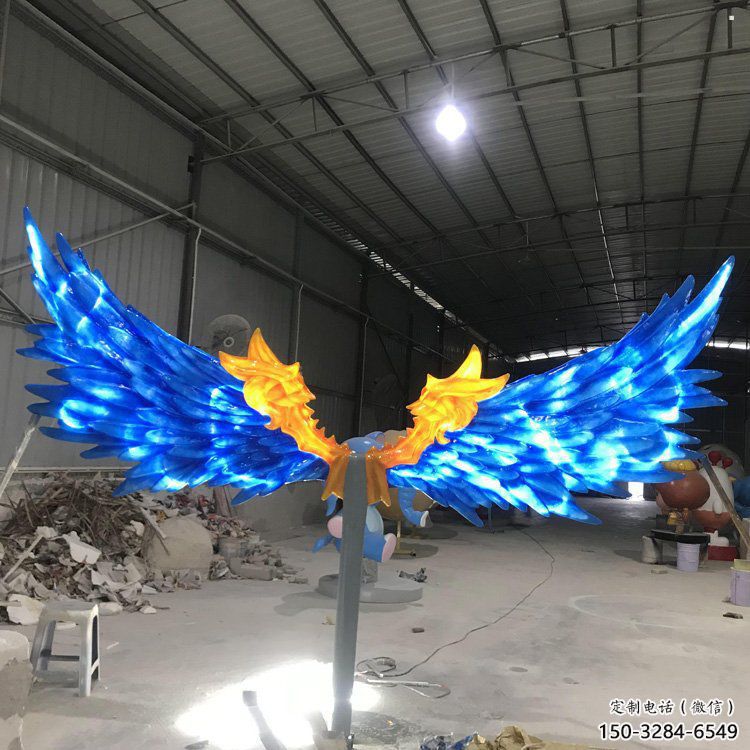 羽翼雕塑觀賞型，公園小品，不銹鋼羽翼雕塑常用