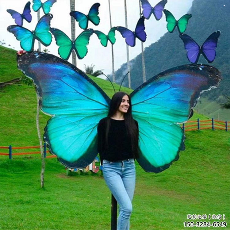 羽翼雕塑精品，白鋼構件，別墅不銹鋼羽翼雕塑供求