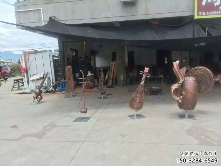 樂器雕塑裝飾精品，景觀概念，景觀銅鼓雕塑通用