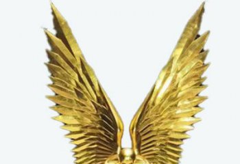 制造鳥翅雕塑定價，地標擺件，烤漆不銹鋼鳥翅雕塑精選