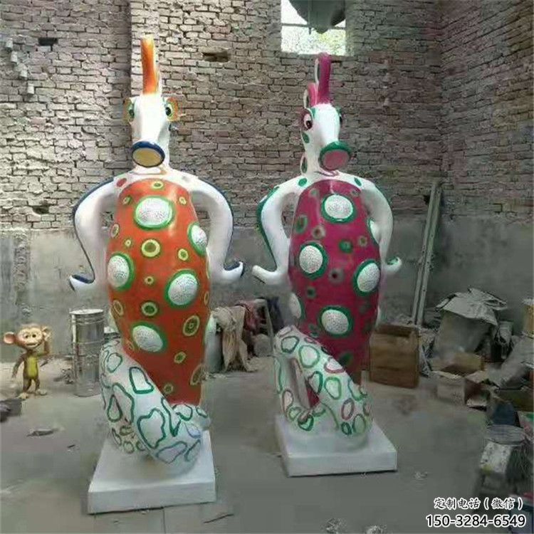 寧德幼兒園河馬雕塑，動漫文化雕塑，卡通動物制作