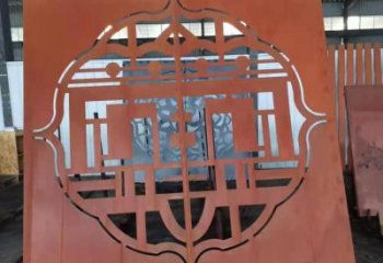 廈門鏤空景墻雕塑，耐候鋼鏤空工藝設計