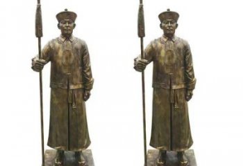 慶陽庭院武士雕塑