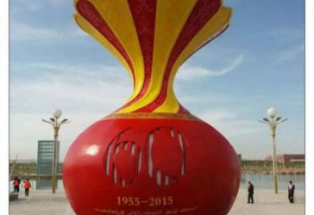 河源花瓶雕塑工廠選用，街道標識，玻璃鋼花瓶雕塑批發