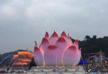 清鎮(zhèn)蓮花雕塑廠家，景區(qū)雕塑，水景蓮花噴泉雕塑精選