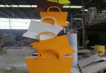 邢臺烤漆挎包雕塑制造商，室外軟裝，景觀挎包雕塑制作