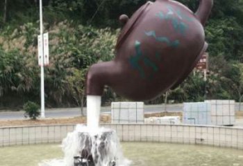 長(zhǎng)安小區(qū)天壺標(biāo)志雕塑，多彩藝術(shù)，天壺雕塑生產(chǎn)廠家