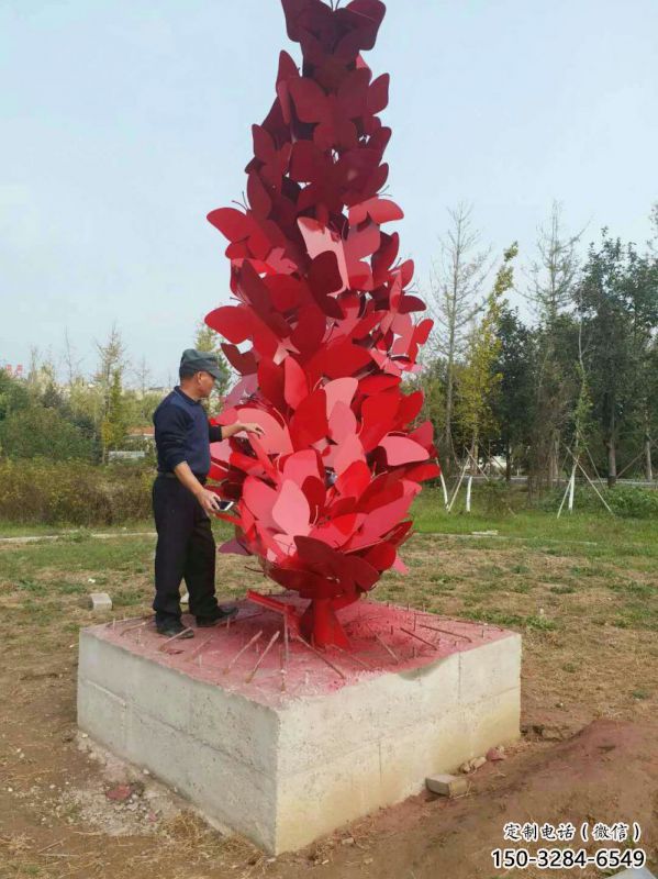 濮陽公園花環雕塑