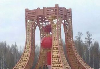 焦作景區(qū)燈籠球雕塑供給，公園雕塑，燈籠球雕塑供求