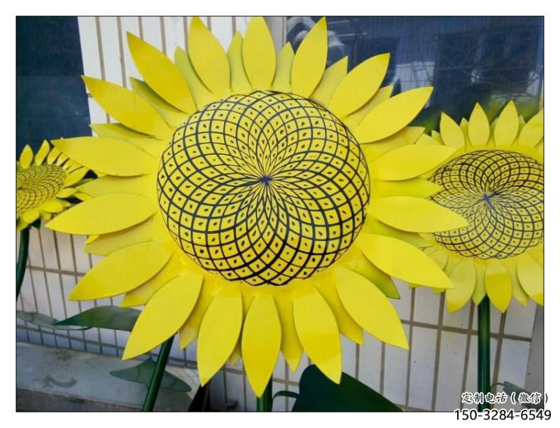 綏化抽象花籃雕塑展品，小區(qū)雕塑，葵花花籃雕塑工程制作精選