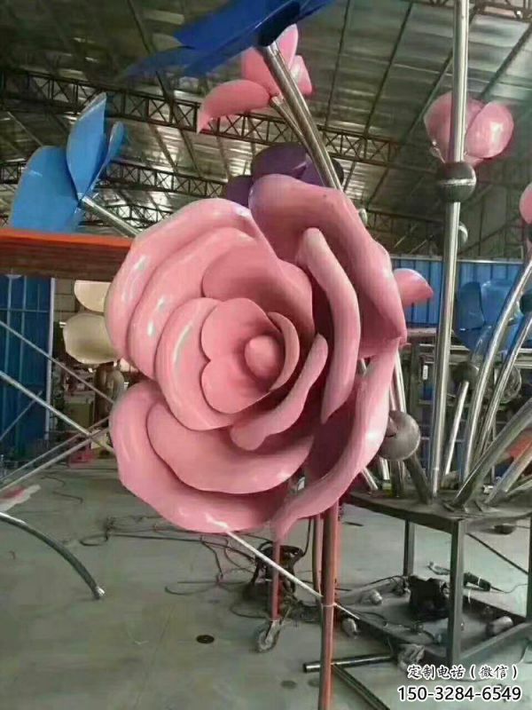 隨州牡丹花雕塑工廠優選，城市裝飾，牡丹花花朵雕塑供給