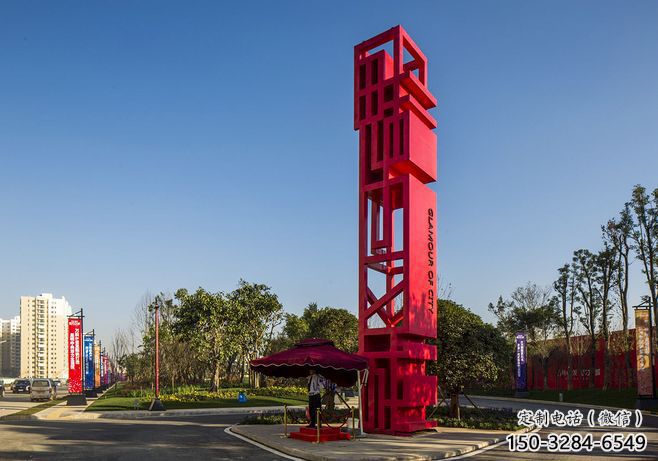 恩施住宅小區精神堡壘雕塑