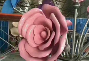 隨州牡丹花雕塑工廠優選，城市裝飾，牡丹花花朵雕塑供給