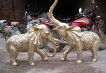 咸寧大象雕塑制造商，小區(qū)擺件，銅大象雕塑提供