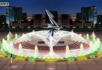 懷化長沙水景搖擺噴泉雕塑，循環噴水模式噴泉雕塑加工