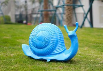 益陽彩繪蝸牛雕塑廠家，園林動(dòng)物小品，玻璃鋼蝸牛雕塑生產(chǎn)