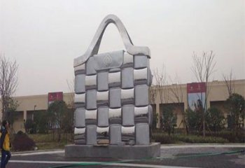 雙陽(yáng)景觀背包雕塑優(yōu)選，陸地?cái)[件，園林不銹鋼背包雕塑供應(yīng)