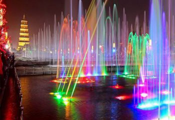 白城選定噴泉雕塑，燈光數(shù)控效果，水景藝術(shù)雕塑