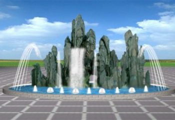 常州電影變頻噴泉雕塑，水景噴泉雕塑承接