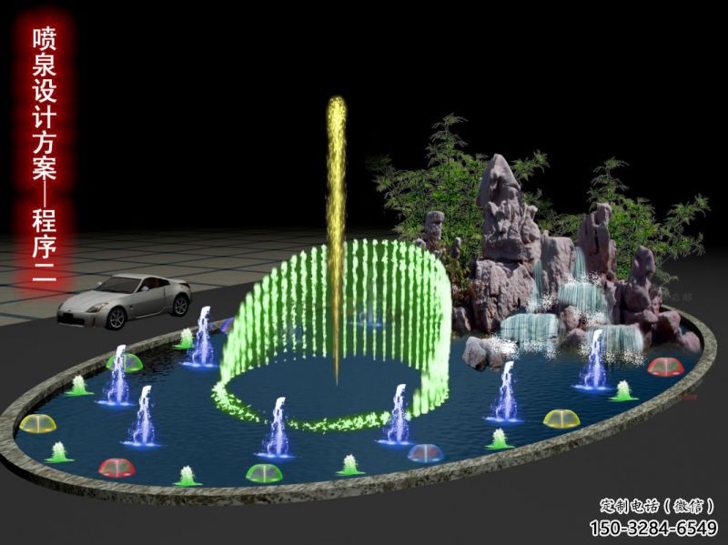 安義旱地漂浮噴泉雕塑，水景藝術噴泉雕塑生產商