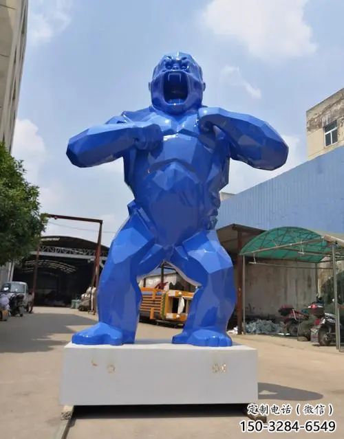 上饒彩繪黑猩猩雕塑