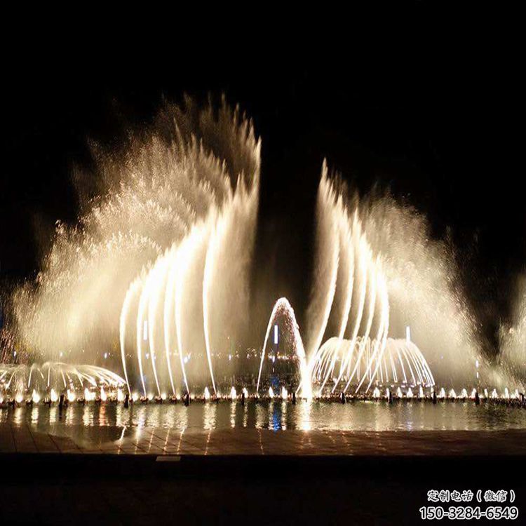 烏蘭察布水景程控噴泉雕塑，高噴循環(huán)噴水方式設(shè)計制作