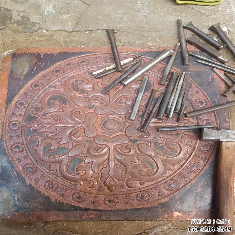 靈武花卉浮雕精品，鍛銅構件，別墅花卉浮雕廠家