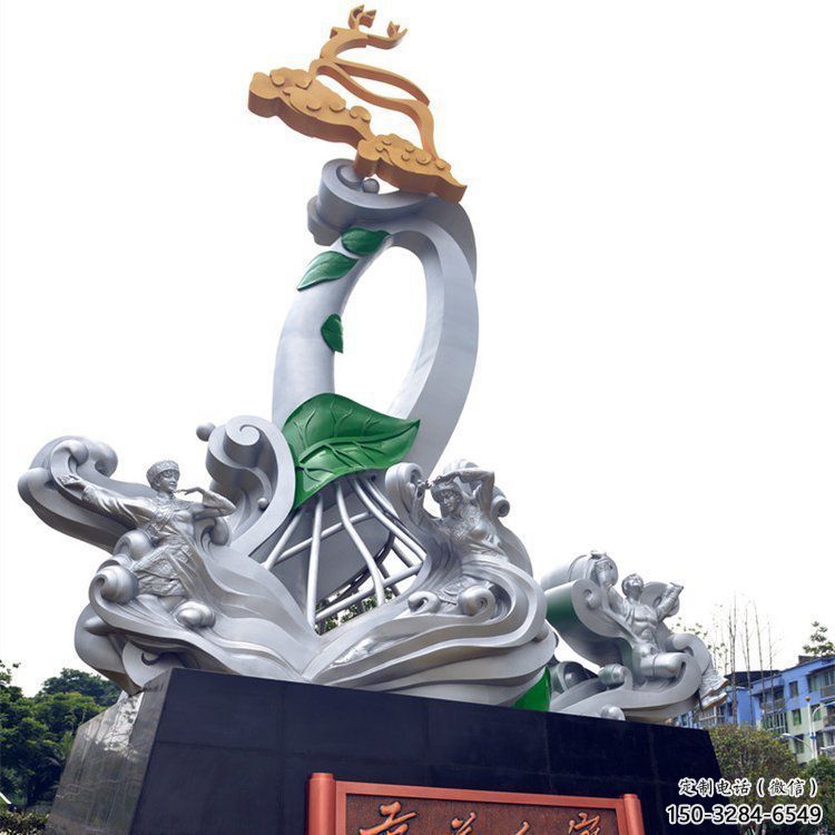 德州蘭花雕塑承接，城市裝飾，大型蘭花花朵雕塑公司