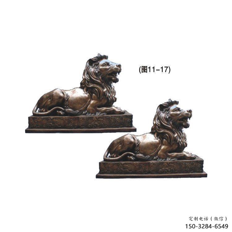 萬柏林公園獅子雕塑供求，景觀雕塑，鑄銅趴獅雕塑優選