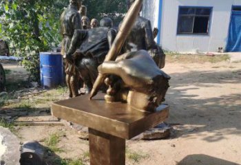 烏海手握鋼筆雕塑，街道標(biāo)識(shí)，玻璃鋼手握鋼筆雕塑廠家