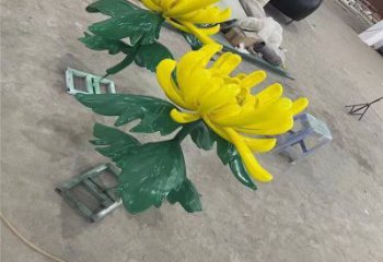 榆林景區菊花雕塑優選，圓雕體系，城市菊花雕塑選定