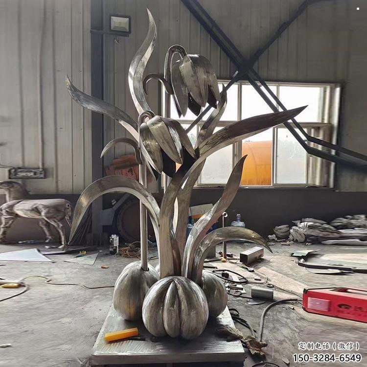 達州木棉花雕塑制造商，城市雕塑，不銹鋼木棉花雕塑廠家