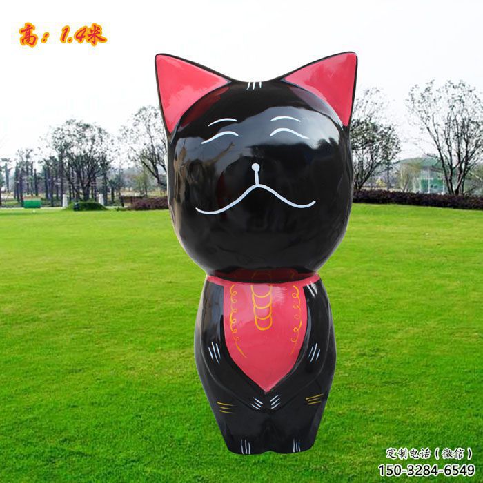 眉山廣場小貓雕塑，動物擺件，仿古工藝