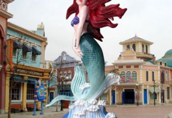 漢中水景美人魚雕塑