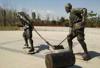 寶雞民俗農夫雕塑