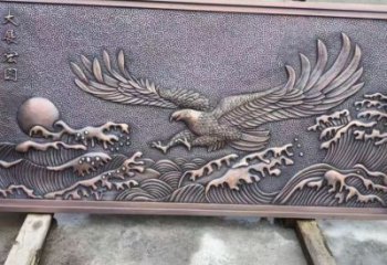 攀枝花老鷹浮雕訂做，景區雕塑，鍛銅動物浮雕定價