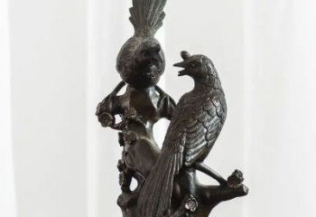 日喀則園林喜鵲雕塑