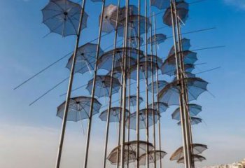 萬州步行街雨傘雕塑