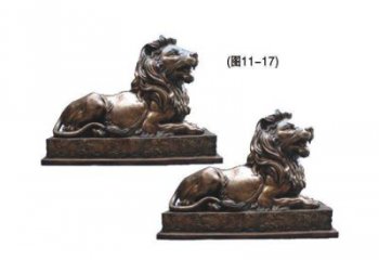 黔江公園獅子雕塑供求，景觀雕塑，鑄銅趴獅雕塑優(yōu)選